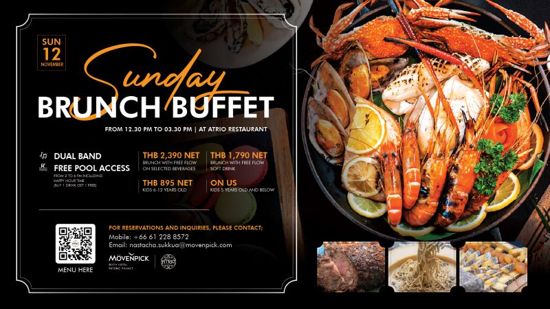 BEST SUNDAY BRUNCH IN PHUKET at Movenpick Myth Hotel