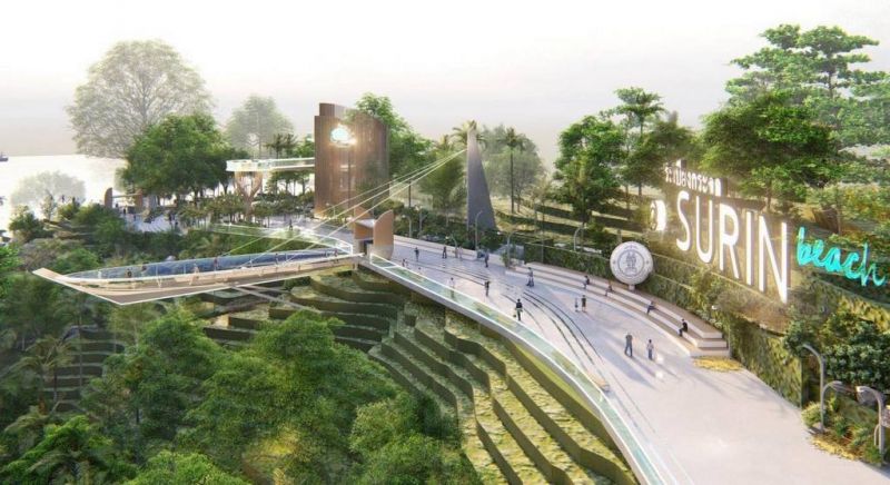 Construction on Surin Beach ‘Glass Terrace’ underway