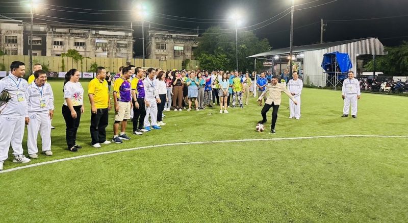 Local marine tour operators network at football event