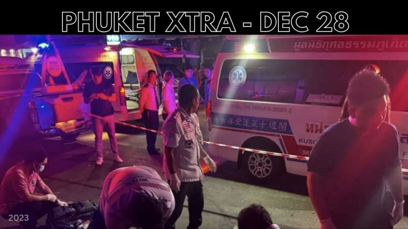 PHUKET XTRA: VIDEO: Patong cops investigate karaoke staffer found dead on the street || Dec 28
