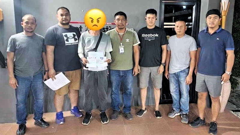 Police arrest Chinese man for street begging