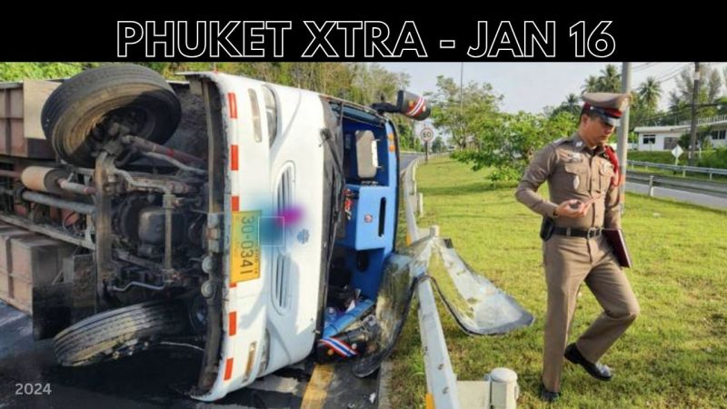 PHUKET XTRA: VIDEO: Phuket minibus crash sends 17 to hospital, Shaman says he’ll stop casting genital spells || Jan 16