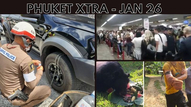 PHUKET XTRA: VIDEO: Phuket Governor wants AI traffic control, Volunteer survives bear attack in Chiang Mai || Jan 26