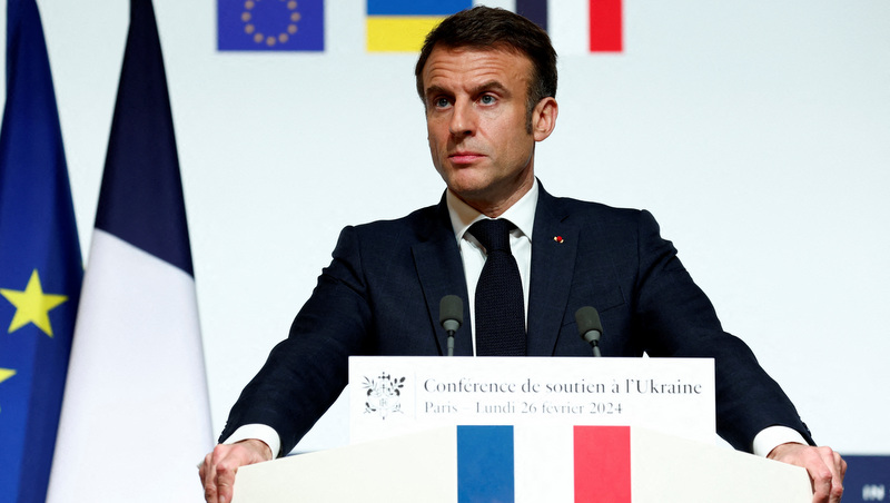 Macron announces steps to boost Ukraine, does not exclude troops