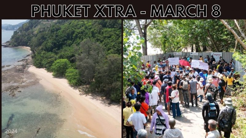PHUKET XTRA: VIDEO: Phuket beach protest prompts investigation into access, ‘Unhealthy’ Phuket air quality || March 8