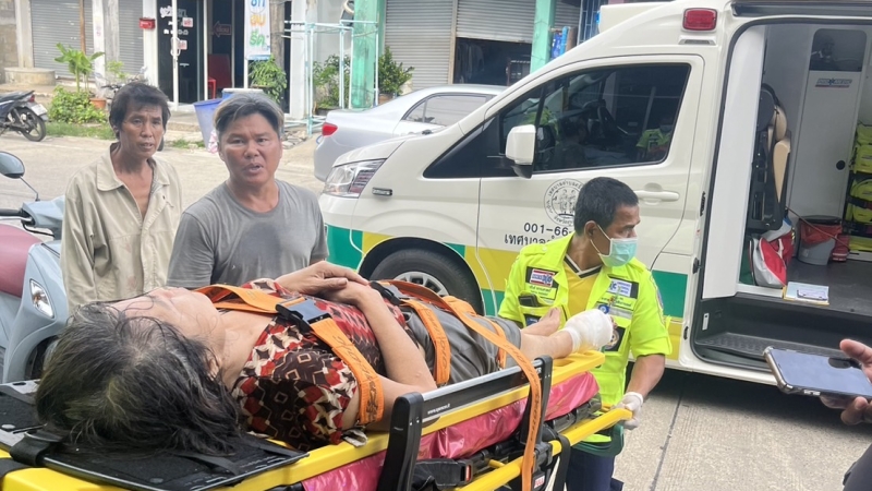 Man attacks wife with axe