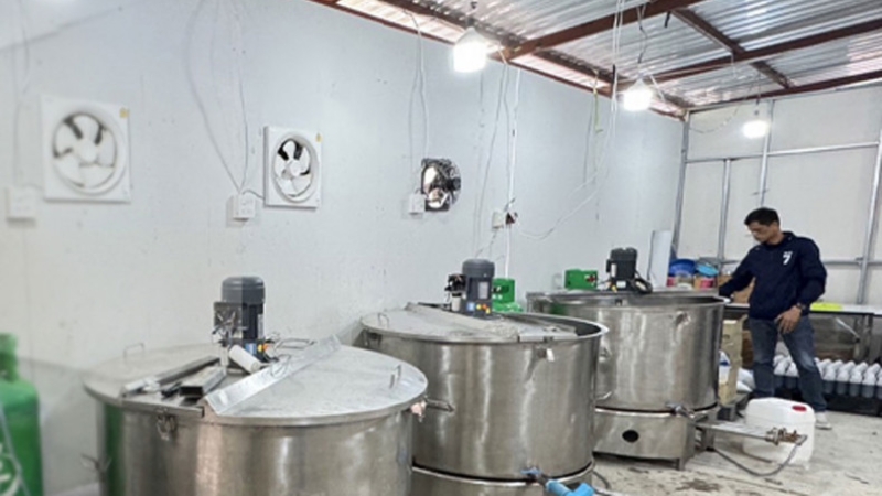 Raid on factory producing fake allergy syrup