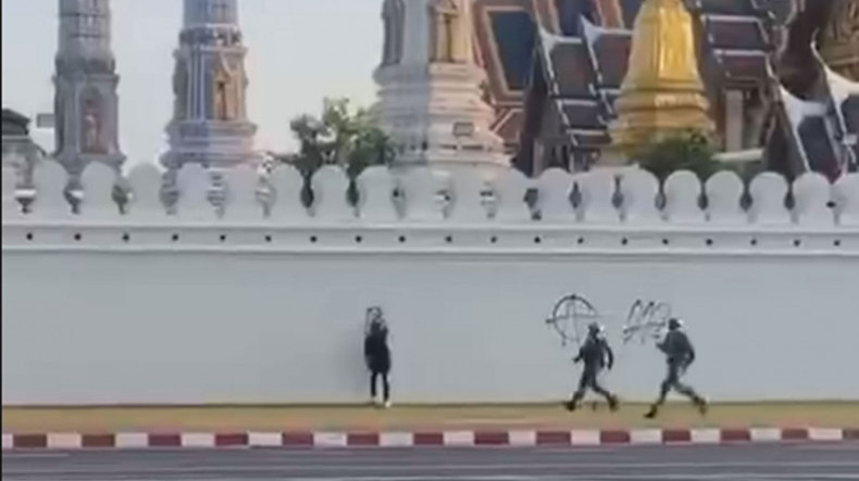 Grand Palace graffiti artist gets 8-month sentence