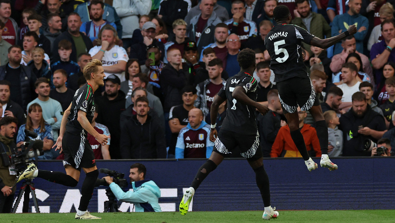 Arsenal pass Villa test as Brighton rock Man Utd