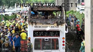 PHUKET XTRA: VIDEO: Fatal field trip nightmare as bus catches on fire outside Bangkok || Oct 1