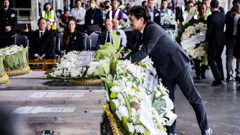 Bodies of four Thai workers arrive home