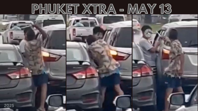 PHUKET XTRA: VIDEO: Phuket taxi driver’s drunken road rage attack, High speed chase through Phuket || May 13
