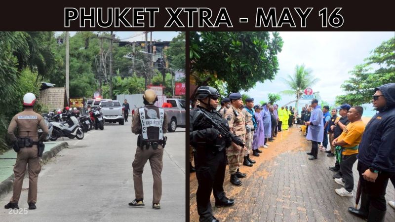 PHUKET XTRA: VIDEO: Monks arrested, Drunken Chalong shooting, Phuket beach vendors get thrown out || May 16