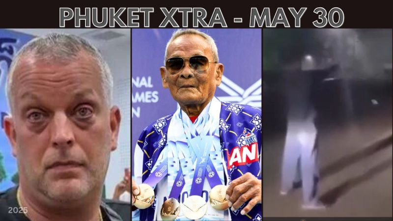 PHUKET XTRA: VIDEO: Where in the world is Fehr? Surin Beach target practice, 105-year-old Thai athlete wins|| May 30