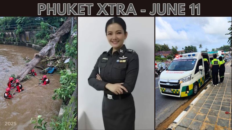PHUKET XTRA: VIDEO: Grandmother’s body recovered from Phuket canal, Police doctor finally caught over drugs  || June 11