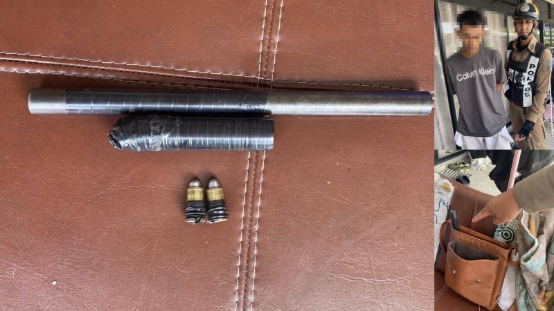 Chalong Police nab teen with homemade gun