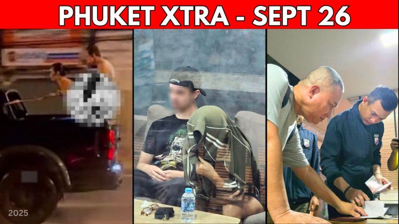 PHUKET XTRA: VIDEO: Charges Over Explicit Truck Video, Captain of Dive Boat Smuggling Meth Dies In Escape || Sept 26