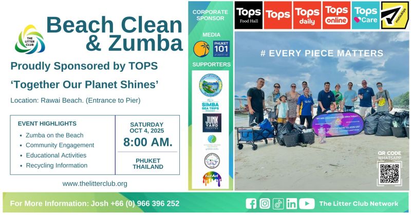 Beach Clean & Zumba - Rawai Beach, PHUKET