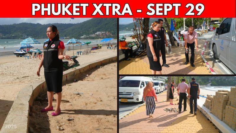 PHUKET XTRA: VIDEO: Patong Promenade Delayed, Phuket Ravine Plunge, Millions for Hospitals & EV Buses || Sept 29