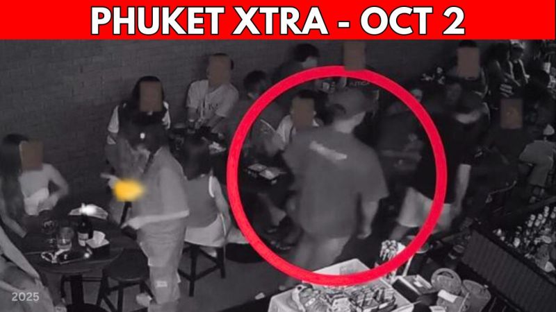 PHUKET XTRA: VIDEO: Manhunt For Jealous Ex Who Stabbed Man In Phuket Pub & Flees || Oct 2