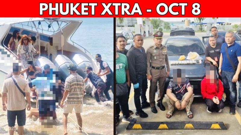 PHUKET XTRA: VIDEO: Phuket Tourist Saved From Propeller Accident, Phuket Airport Runway, Couple Caught || Oct 8