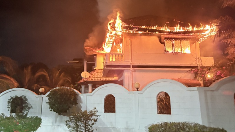 Fire destroys second floor of Kathu home