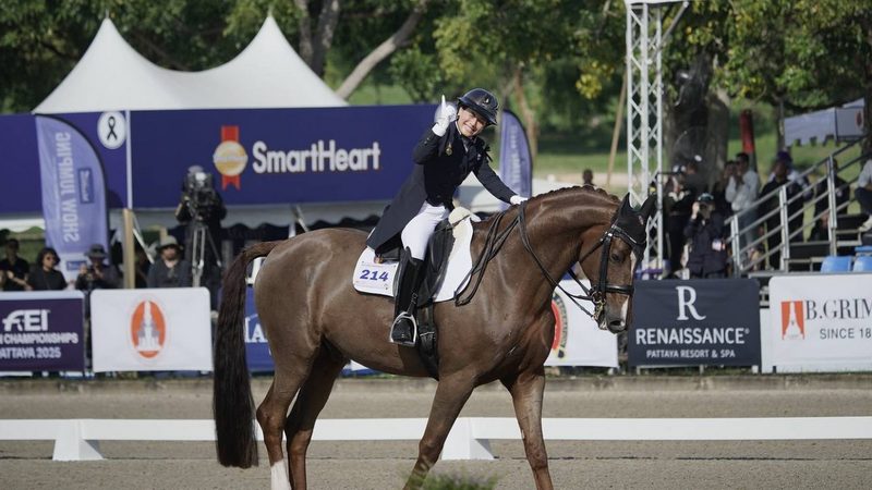 Royal gold at Asian equestrian competition