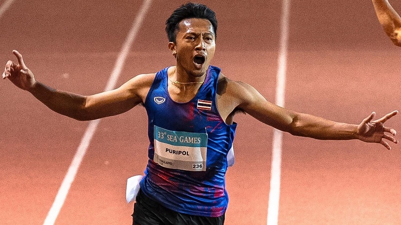 Sprint ace Puripol sets track ablaze