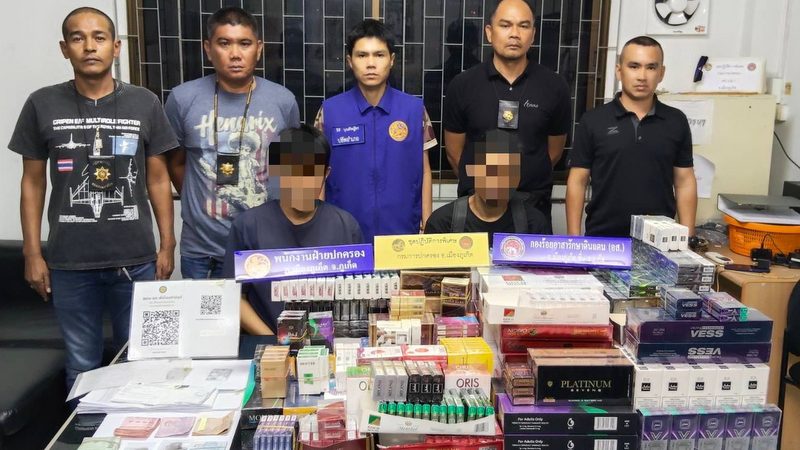 Officials seize more than 1,200 packs of untaxed cigarettes in Wichit raid