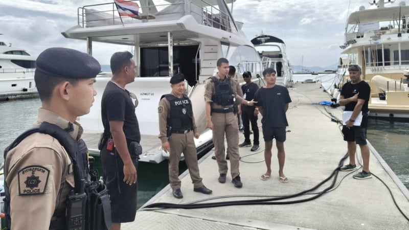Myanmar man stabbed in drunken fight on luxury yacht