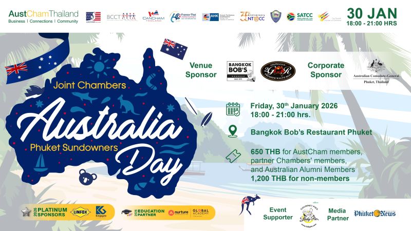 AustCham Joint Chambers Australia Day Phuket Sundowners