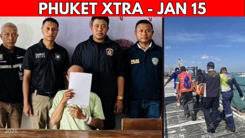 PHUKET XTRA: VIDEO: Charges For Speedboat Driver Over Deadly Collision, Phuket Boat Fire Wreck Cleared || Jan 15
