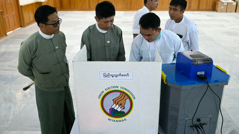Myanmar poll branded a sham