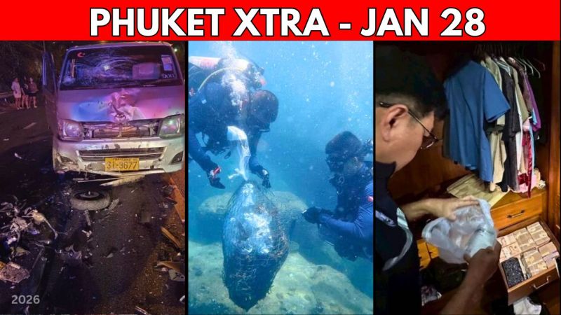 PHUKET XTRA: VIDEO: Motorbike Crash Claims Tourist’s life, Crypto Mining Scandal Includes PEA Officials || Jan 28