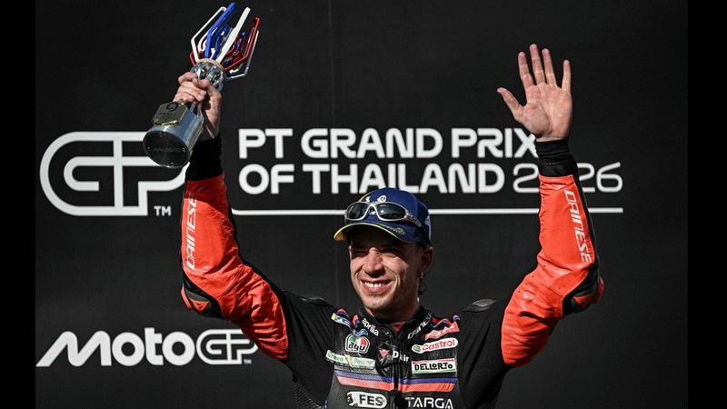 Bezzecchi wins MotoGP opener as wheel woe forces Marquez out