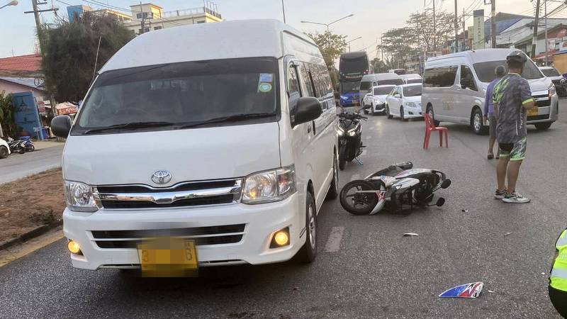 Phuket van driver runs over accident victim, then flees