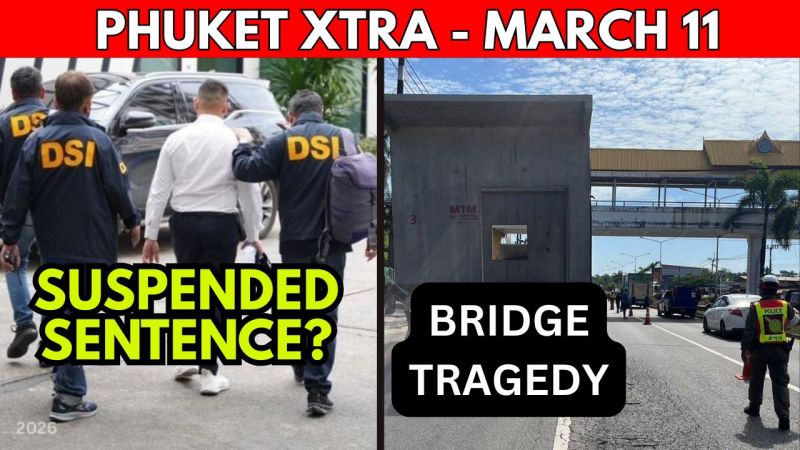 PHUKET XTRA: VIDEO: 2 CRUSHED Under Phuket Bridge, Phuket Shopowner Ejects Tourist, Ex-Officer Jailed || Thailand News