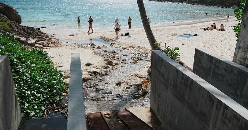 Patong officials inspect Tri Trang wastewater
