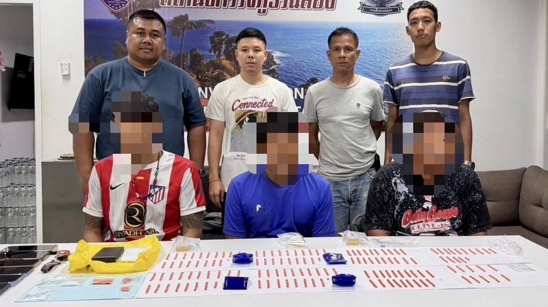 Three arrested in Rawai drug raid