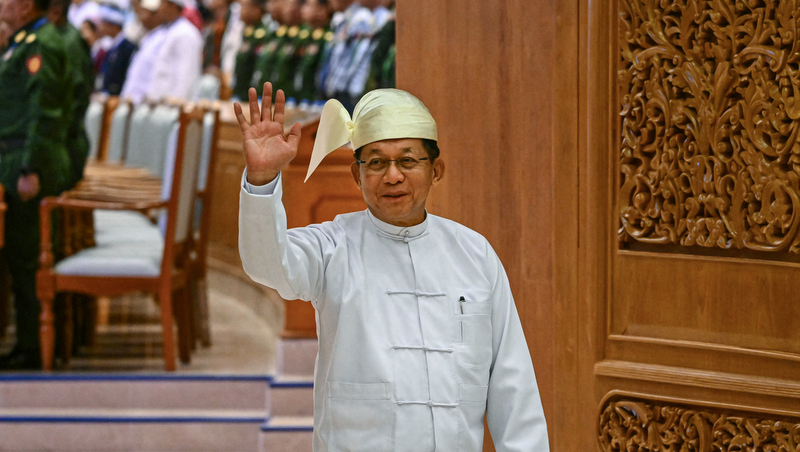 Myanmar junta chief sworn in as president