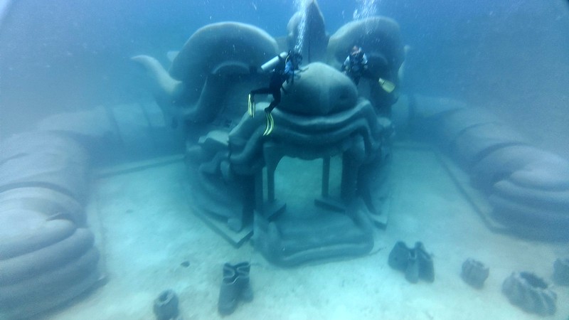 Underwater sculptures installed at Racha Yai