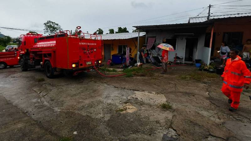 Fire damages rental room on Patong Hill