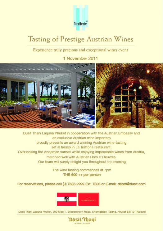 Tasting of Prestige Austrian Wines