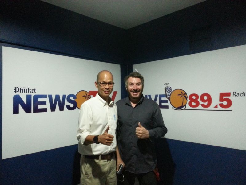 Khun Go, talking about the 'Patong Seafood Festival 2015