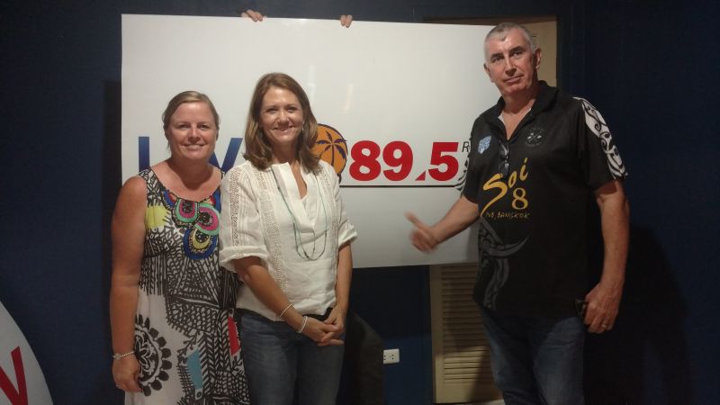 Donna Toon chatting about The 2016 HOOTERS Phuket International Rugby Tens