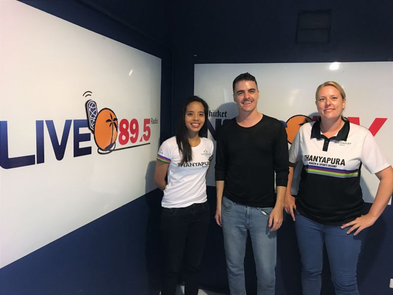 10-08-2017 (LIVE 89.5 FM) GOODMORNING PHUKET DJ CHRIS Radio Interview with MARIANNA  From THANYAPURA in Thanyapura King Of The Mountain