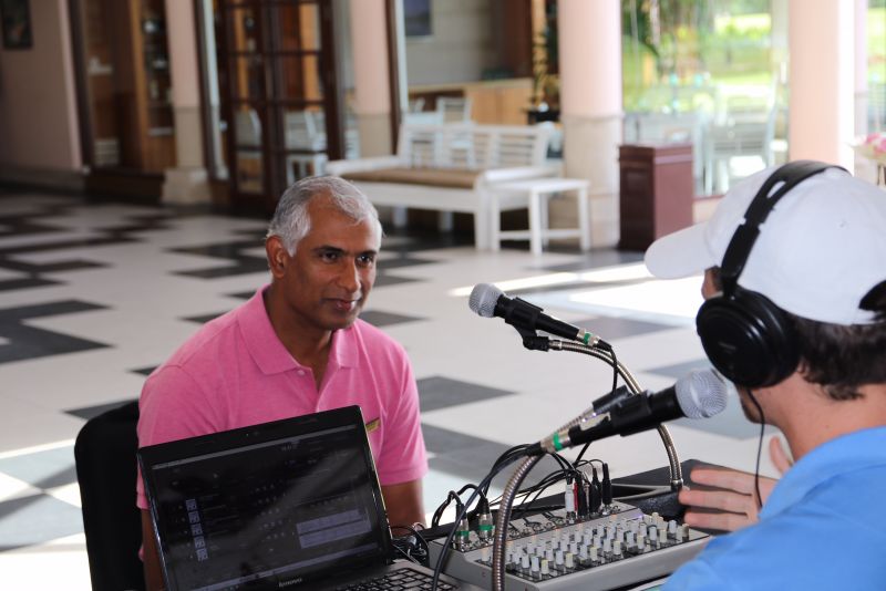 OUTSIDE BROADCAST in LAGUNA GOLF 2017 with SRIRAM  - on  'LIVE 89.5 FM- GOOD MORNING PHUKET' with DJ CHRIS 29-09-2017