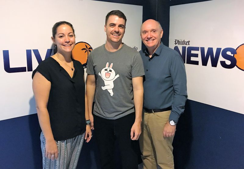 DALE FORD & JACQUI BRELSFORD - BISP - on 'LIVE 89.5 FM GOOD MORNING PHUKET ' with CHRIS HOWSON - 9-11-2017