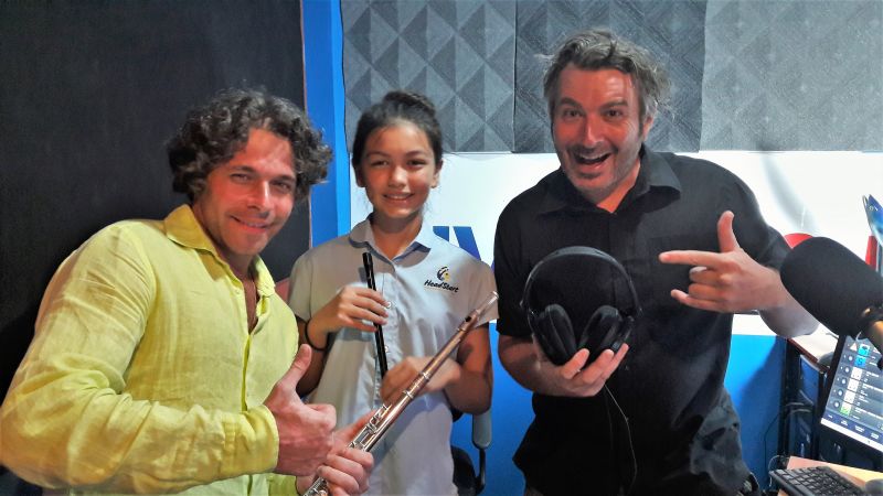 THE GOLDEN FLUTE - MAXIM RUBTSOV and JASMIN@ ROYAL PHUKET MARINA  - on 'LIVE 89.5 FM - DRIVE on LIVE' with JASON WILDER - 14-11-2017