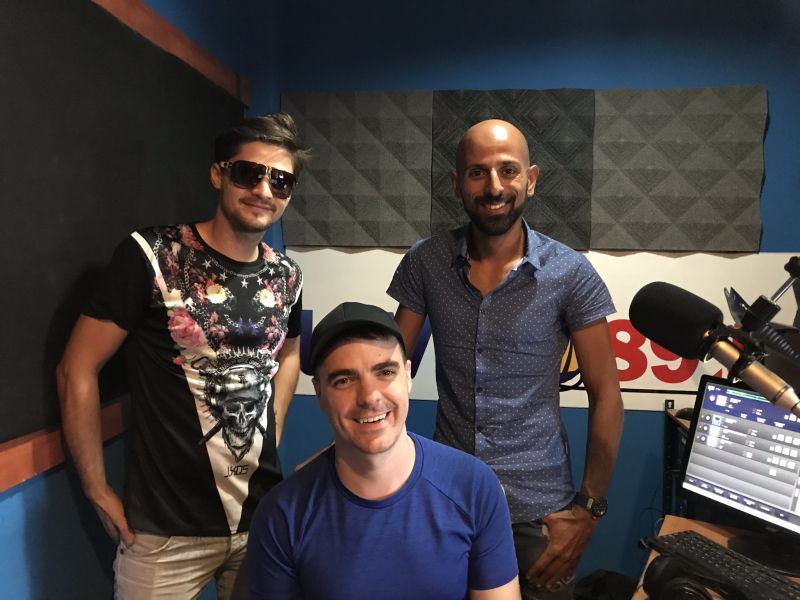 DJ Vadim DJ Beycan Xana beach club Full Moon Party - on 'LIVE 89.5 FM GOOD MORNING PHUKET ' with CHRIS HOWSON - 1.12.2017